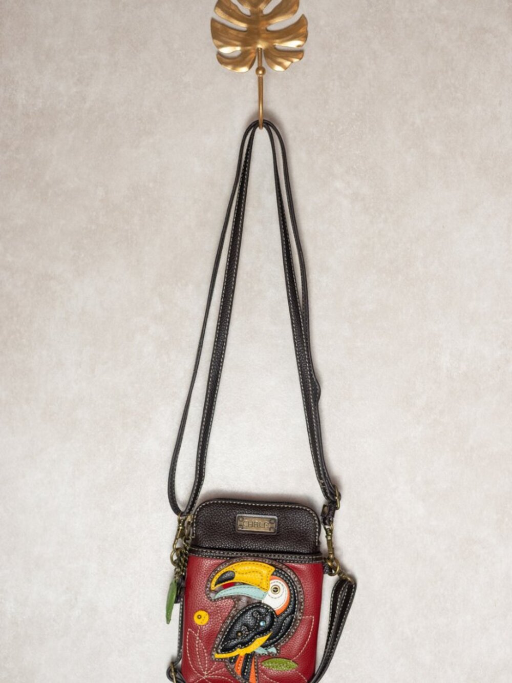 NWOT Chala  Toucan cellphone crossbody purse pouch